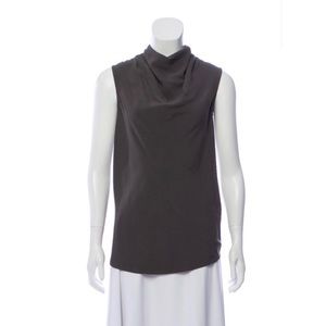 Rick Owens Zip Back Cowl Neck Top. Size M.